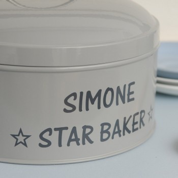 personalised cake tin